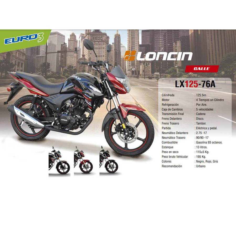 Motos Loncin Loncin Lx A Carbura Calle